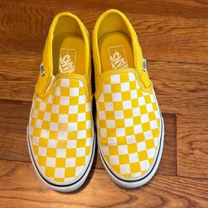 Yellow Vans kids Women's size 6.5